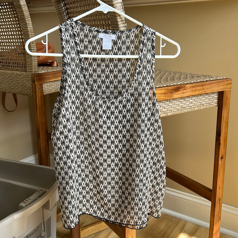 Sheer Polyester Tank Top